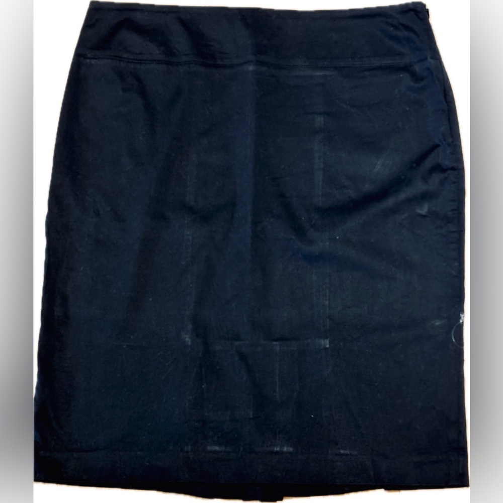Alfani Black Pencil Skirt with Kick Pleat